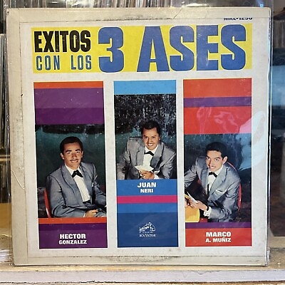 #ad LATIN EXC VG LP Los TRES 3 ASES Exitos Con Los 3 Ases RCA PUERTO RICO IMPOR