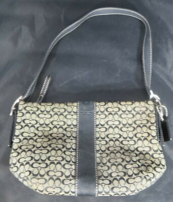 COACH Signature Small C Authentic Handbag Purse Black No. G3K 4771 $35.00