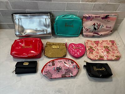 #ad Harrods Make Up Cosmetic Bags Change Purses Assortment 10 Items
