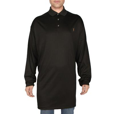 #ad Polo Ralph Lauren Mens Cotton Logo Collared Polo Shirt Big amp; Tall BHFO 9395