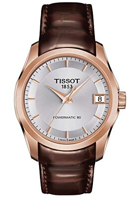 #ad Tissot Womens Couturier 316L Steel Swiss Auto Watch T0352073603100