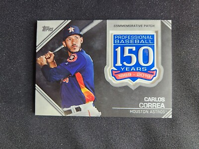#ad 2019 Topps Baseball Series One Carlos Correa Commerative Patch #AMP CC