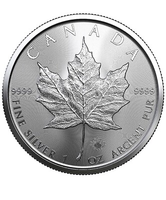 #ad 2023 $5 Silver Canadian Maple Leaf 1 oz BU