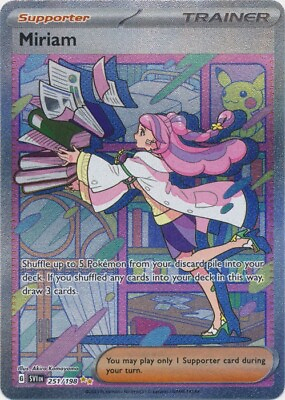 #ad Miriam 251 198 Special Illustration Rare Scarlet amp; Violet Base Set Pokemon TCG