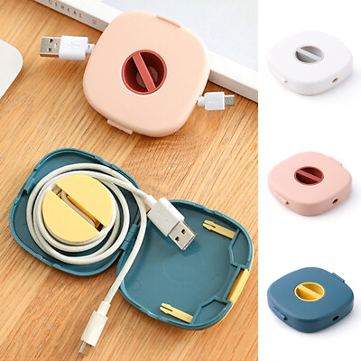 #ad Charging Cable Sorting Box Mobile Phone Holder Data Cable Storage Box Portable❀