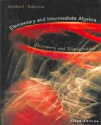 #ad Elementary and Intermediate Algebra : Discovery and Visualization