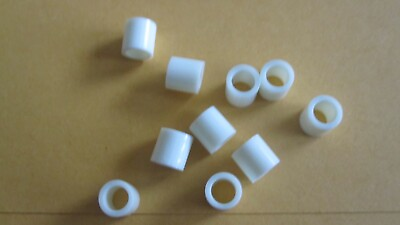 #ad 20 pcs PLASTIC TUBE 1 5 INCH 5 mm diameter natural color nylon material