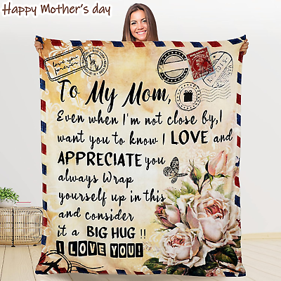 #ad Mothers Day Gifts for Mom from Daughter Son Mom Blanket Gift Personalized Fleec