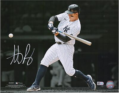 #ad Anthony Rizzo Yankees Signed 11x14 Batting Spotlight Photograph