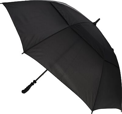 #ad Divot Golf 62in Windbuster Black Umbrella New