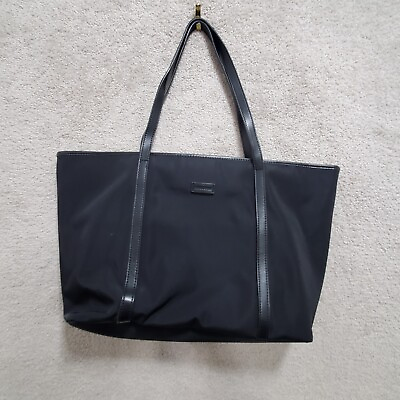 #ad Chiceco Handbag Womens Black Shopper Leather Strap Shoulder Tote Bag Nylon