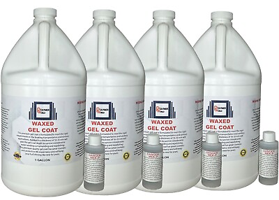 #ad Polymer World White Gelcoat with Wax 4 Gal Marine Boats Cars RV Fiberglass Tubs