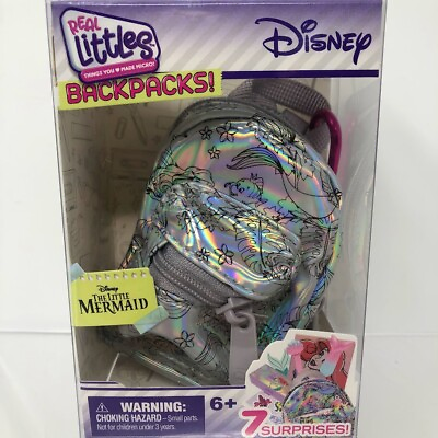 #ad Shopkins Disney Little Mermaid Ariel Littles Mini Backpack School Supplies