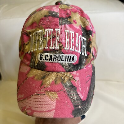 #ad Myrtle Beach S. Carolina Pink Camo CAP Adjustable PreO Great Cond See Photos.