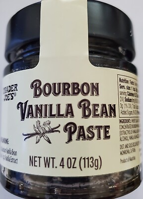 #ad Trader Joe#x27;s Bourbon Vanilla Bean Paste Extract 4oz 1pc Lot Exp 2 21 27 Sealed