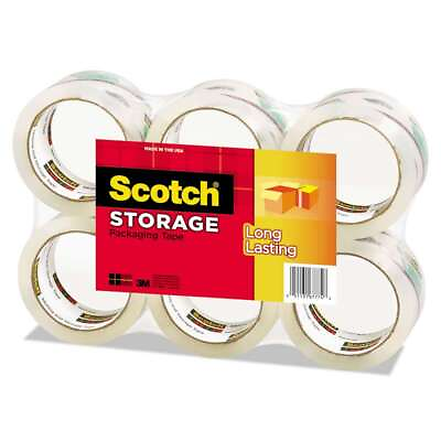 #ad Scotch� Moving amp; Storage Tape 1.88quot; x 54.6yds 3quot; Core Clear 6 Rolls Pack