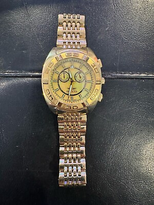 #ad Invicta 3706 Gold Tone Stainless Gold MOP Dial Mens Quartz Chronograph Watch