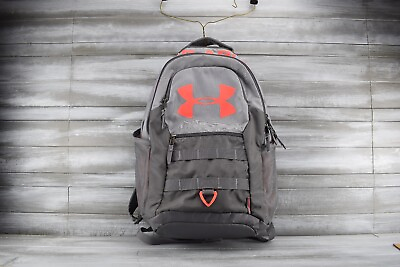 #ad Under Armour Backpack Grey Coral Multi Pocket EDC Survival Sport School Hiking