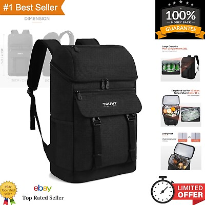 #ad Backpack Cooler Leak Proof 28 Cans Cooler Backpack Insulated Waterproof Coole...