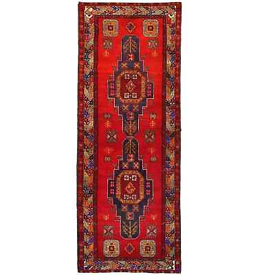 #ad Floral Design Antique Vintage 4X10 Oriental Runner Rug Farmhouse Decor Carpet
