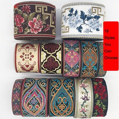 #ad 1M Flower Ribbon Colorful Lace Fabric Gift Wrapping Ribbons Garment Craft Decor