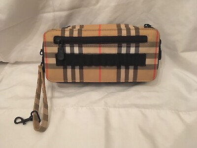 #ad BURBERRY golf case or cosmetic bag purse excellent condition