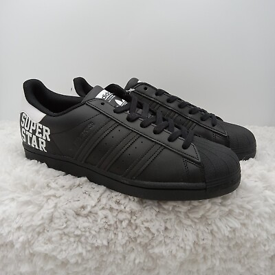 #ad Adidas Sneakers Mens Size 9 Core Black Superstar Varsity Pack Streetwear FV2814