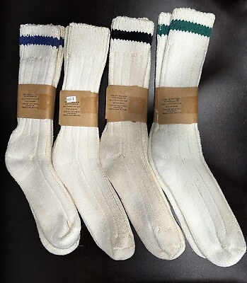 #ad East Island Men#x27;s Warm Knit Cotton Lycra Crew Socks Sock Sz 11 13 Shoe Sz 9 12