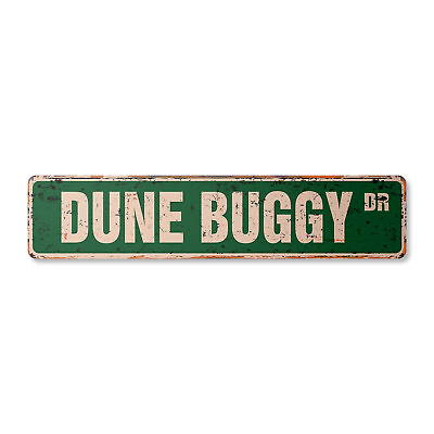 #ad DUNE BUGGY Vintage Street Sign Childrens Name Room Metal Sign