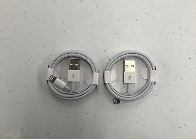 #ad 2 pack Apple 3ft. 1m Lightning to USB A Cable White NEW