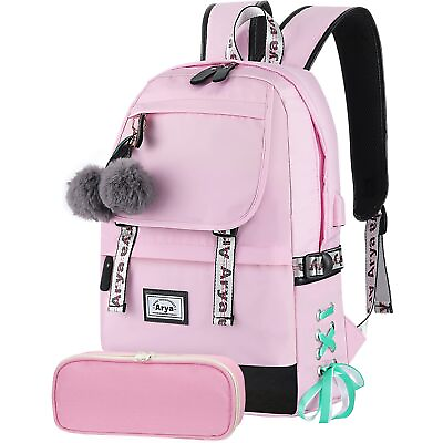 #ad Arya Backpack for Girls Kids Bookbag Elementary Middle School Womens College