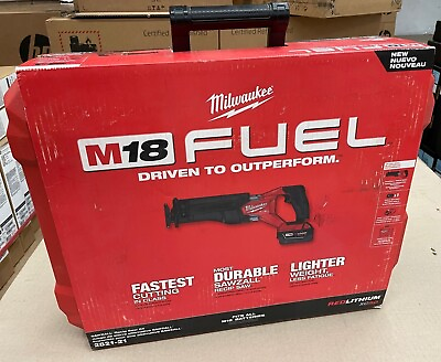 #ad Milwaukee M18 FUEL Cordless Sawzall Kit w one Battery Charger and Case