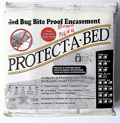 #ad Protect A Bed Bed Bug Mattress Encasement Full XL 54 X 80 BOM 1409 New