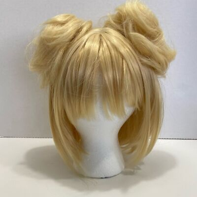 #ad wig blonde My hero academia Toga cosplay wig costume blonde short hair
