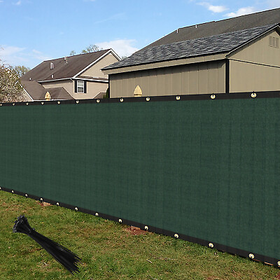 #ad 4#x27; 5#x27; 6#x27;x50#x27; Privacy Fence Screen Windscreen Mesh Fabric Shade Cover Tarp Garden