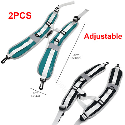 Backpack Shoulder Replacement Adjustable Padded Belt Harness Strap H Style Sport