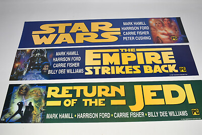 #ad 1996 STAR WARS Back lit Marquee Posters IV V amp; VI Movies Hope Emipre amp; Return