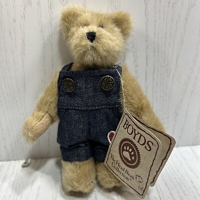 #ad BOYD#x27;S BEARS BEAR IN OVERALLS JIMMY T. BEARHEART THE HEAD BEEN COLLECTION 6 Rare