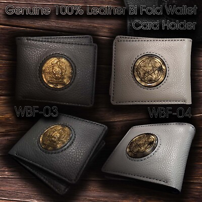 #ad Genuine 100% Leather Bi Fold Wallet. Totally handmade SALE DISCOUN