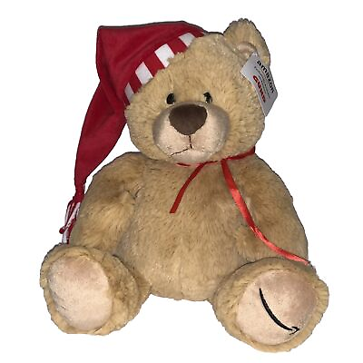 #ad Gund Amazon Plush 2017 Collectible Christmas Holiday Teddy Bear Brown 14” Tags