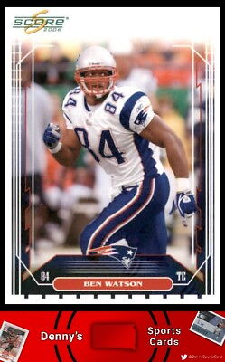 #ad 2006 Score #166 Ben Watson New England Patriots Football Card