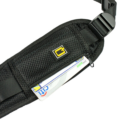 #ad Shoulder Sling Strap Belt for DSLR Digital SLR Camera with Pocket Black