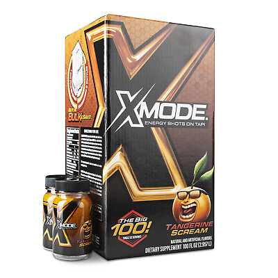 #ad Powerful Energy Shots On Tap Extra Strength Taurine B12 XMODE Tangerine Flavour