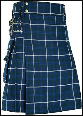 #ad Scottish Tartan Kilts Traditional Modern Kilt Men Highland Cotton