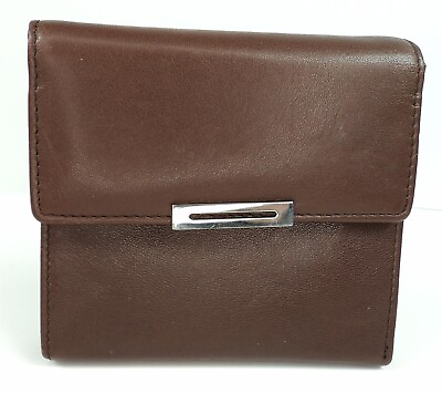 #ad Princess Gardener Women#x27;s Brown Genuine Leather Get Away Wallet New NOS