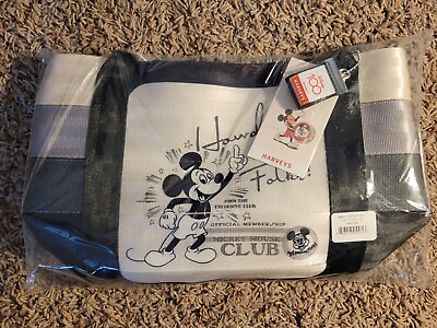 #ad Harveys seatbelt bags NWT Mickey Mouse Club poster tote black gray purse pennant