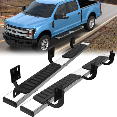 #ad 6quot; Side Step Nerf Bar Running Board For 99 16 Ford F250 F350 Super Duty Crew Cab