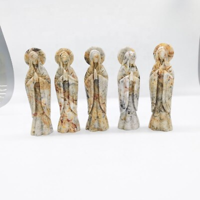 #ad 15cm Crazy Agate Goddess Figurine Polished Gemstone Crystals Carving Crafts 1pcs