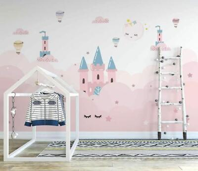 #ad 3D Princess Castle ZHU3328 Wallpaper Wall Mural Removable Self adhesive Amy