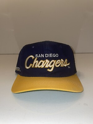 #ad Vintage San Diego Chargers Sports Specialties Script SnapBack